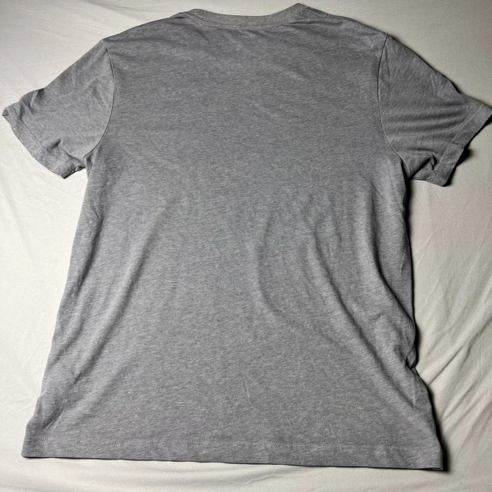 J.Crew Mens Graphic Tee Grey Heather Off-Road SUV Dog German Shepherd Large L